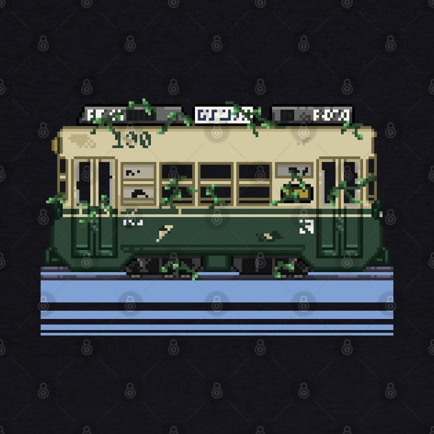 Pixelart Abandoned tram by PixelCarvel